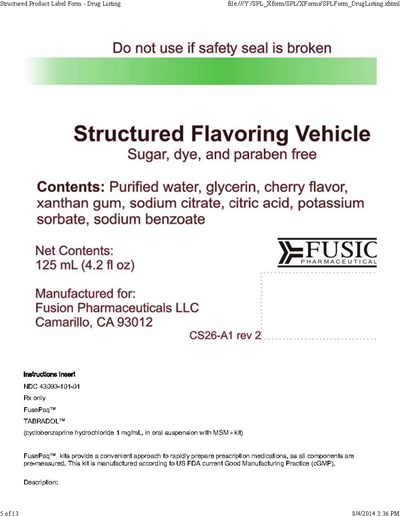 Structured Flavor Vehicle Label (Fusion Tabradol Page 4)